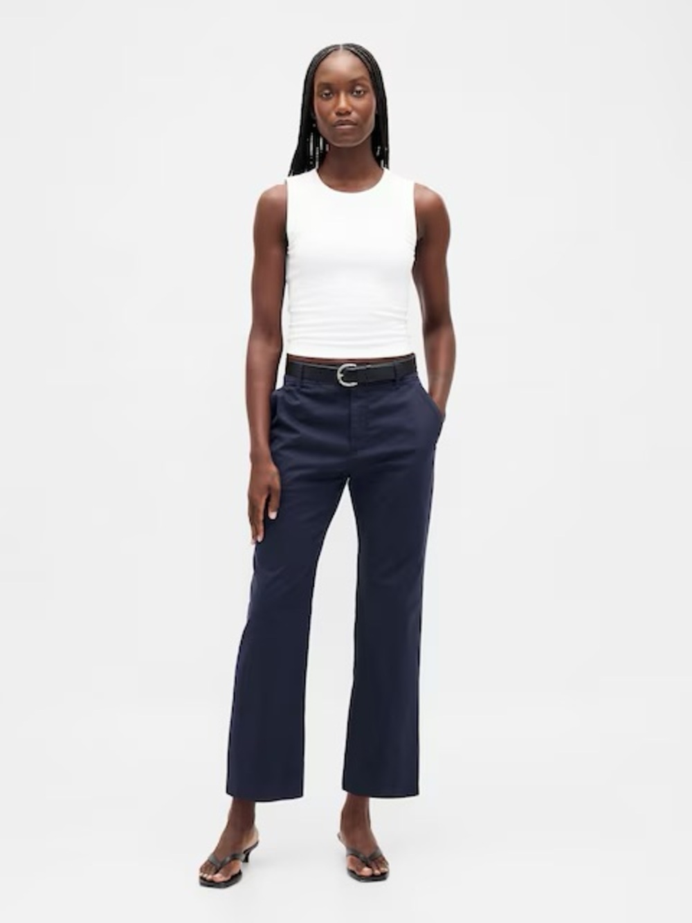 GAP Loose Khaki Pants Navy Size 2 NWT